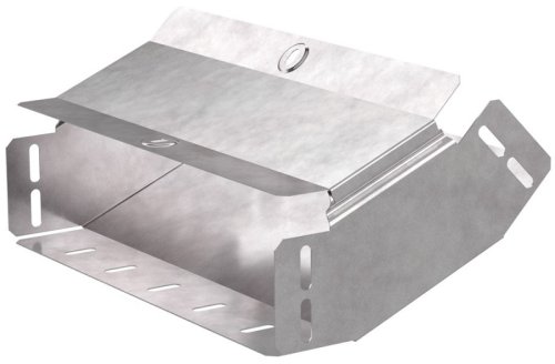 Угол для лотка вертикальный внутренний с крышкой Промрукав Стандарт 45град. 300х80 фото Угол для лотка вертикальный внутренний с крышкой Промрукав Стандарт 45град. 300х80 картинка